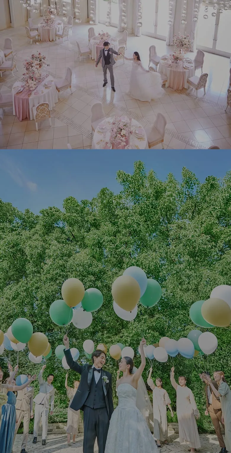 ウェディングドレスの背景