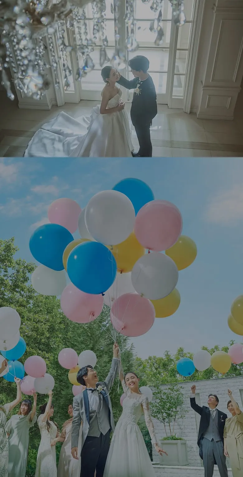 ウェディングドレスの背景