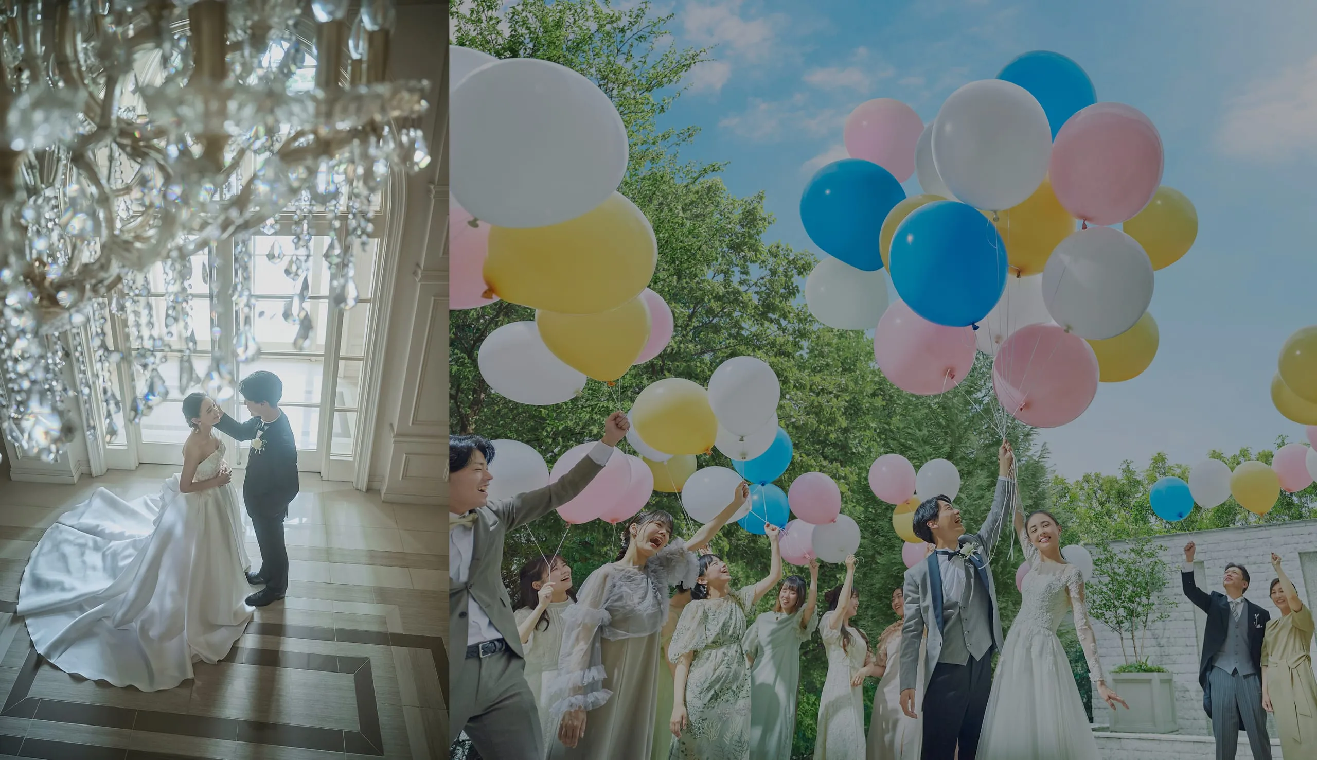 ウェディングドレスの背景