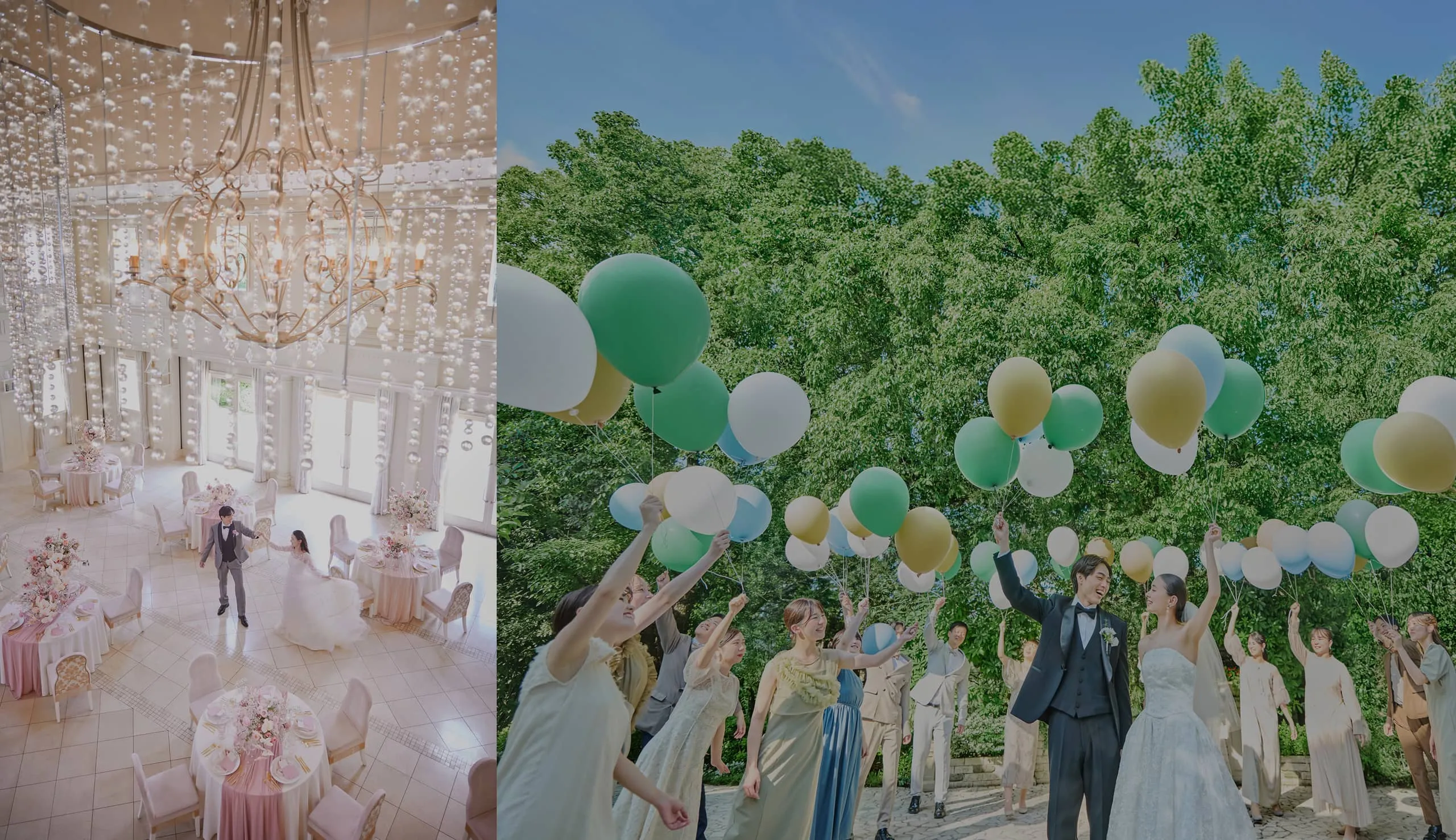 ウェディングドレスの背景