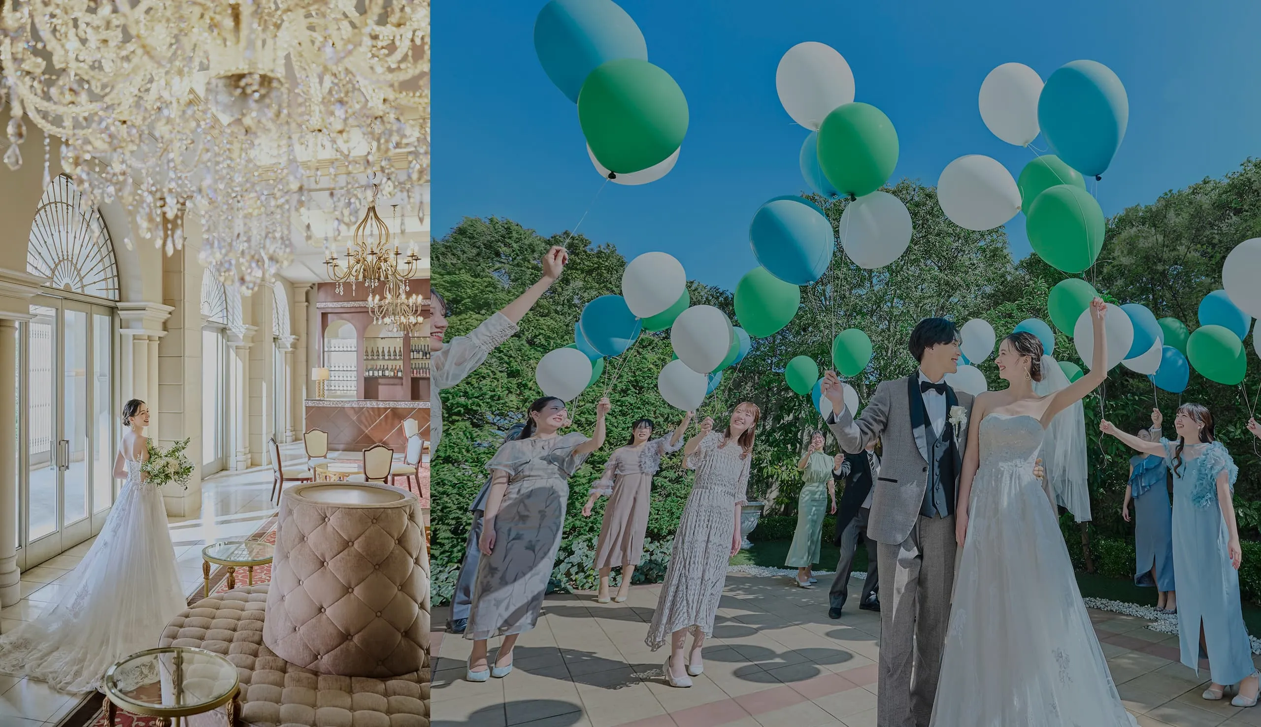 ウェディングドレスの背景