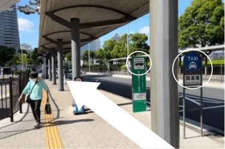 桜木町のバス乗り場までのルート4