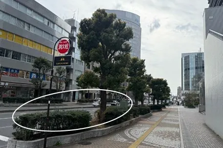 桜木町のバス乗り場までのルート6