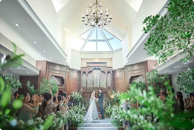 チャペルで行うキリスト教式