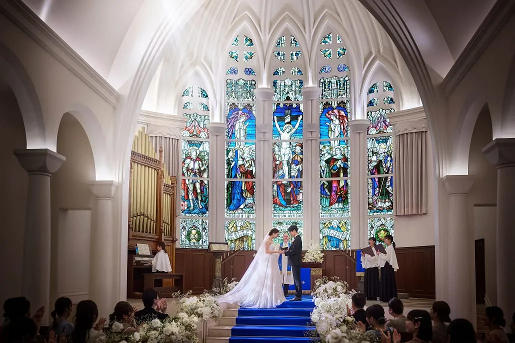 チャペルで行うキリスト教式