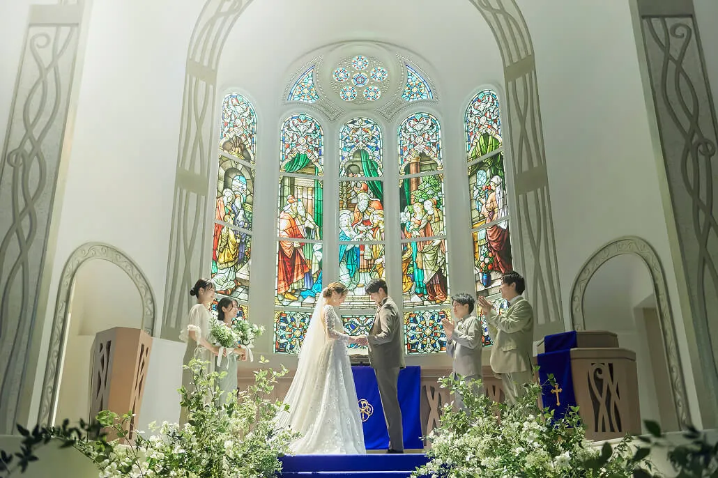 チャペルで行うキリスト教式