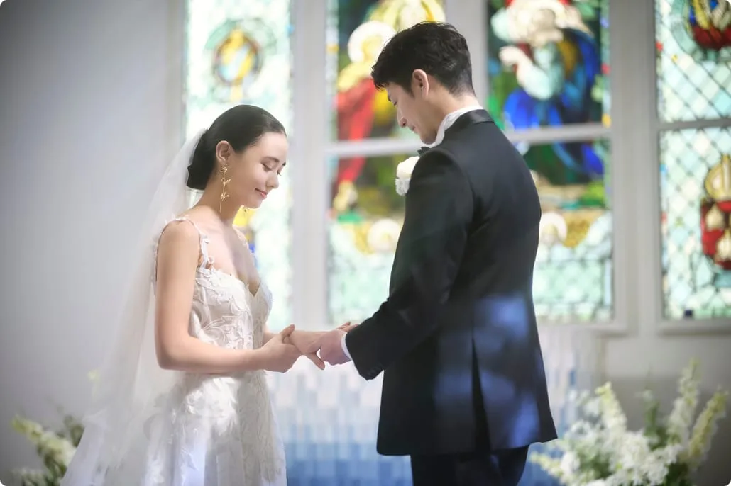 チャペルで行うキリスト教式