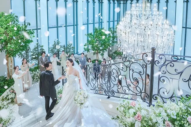 全天候型のアトリウムでの
特別な祝福の時間