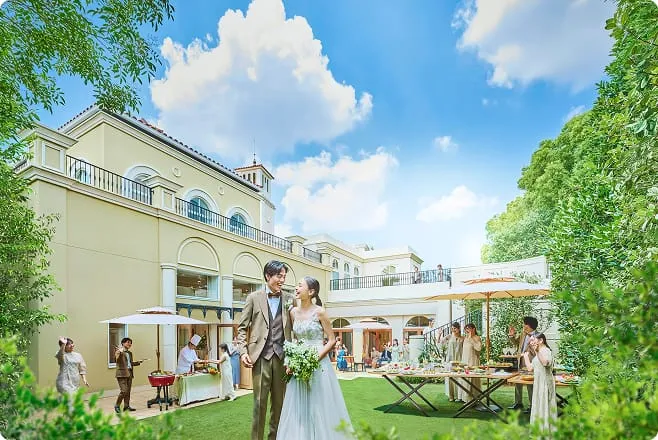 貸切邸宅に広がる
贅沢なプライベートガーデン