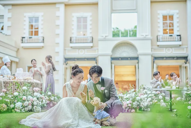 ペットと一緒の
ウェディング