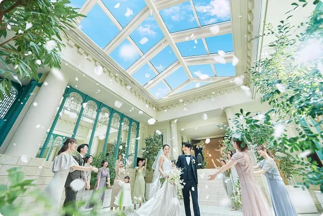 配慮された導線と全天候
アトリウムで叶えるおもてなし