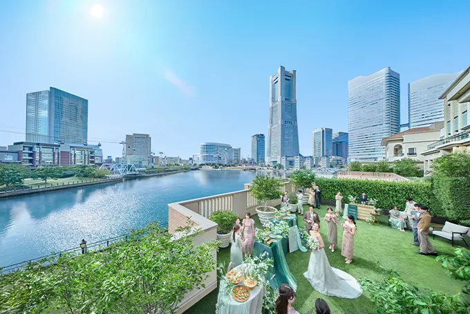 みなとみらいを望むスカイデッキ