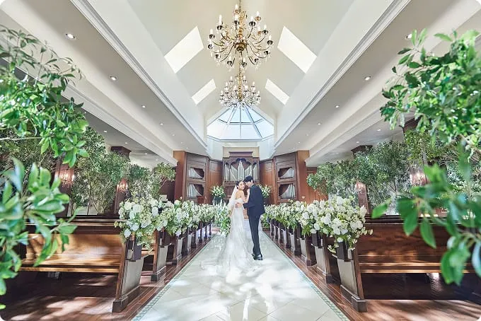 大理石のバージンロード