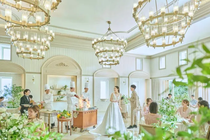 おふたりらしさを叶える、
開放的な空間