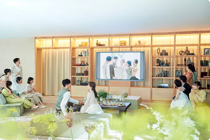 心がほどけるリビングスペース