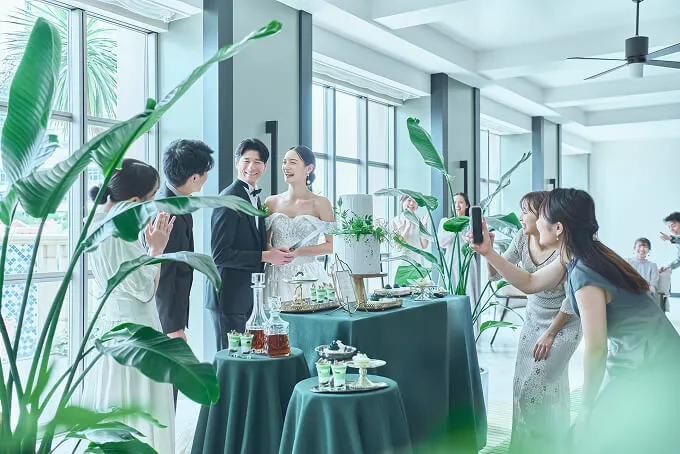 リゾート感あふれるホワイエ