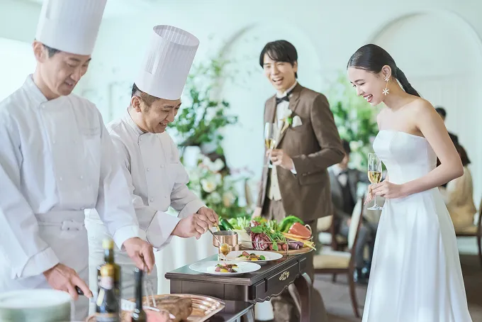 隣接したキッチン