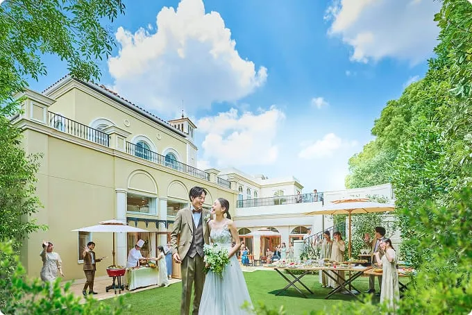 緑に包まれるリゾートガーデン