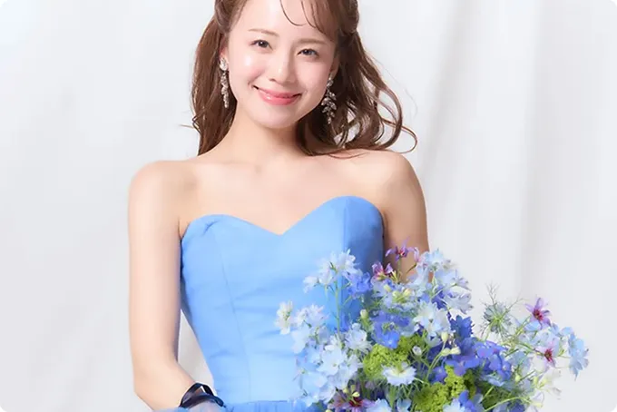 ドレス試着時のヘアアレンジ体験