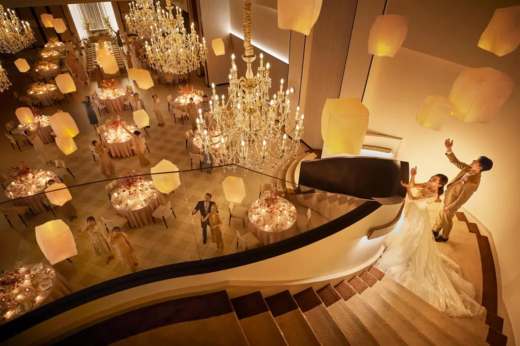 幻想的なランタン演出