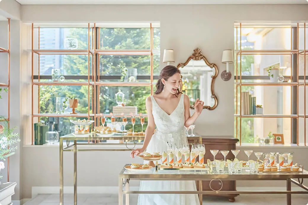 笑顔が広がるデザートビュッフェ