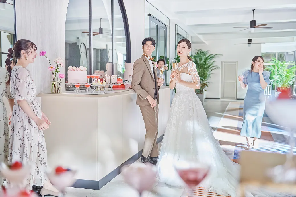 デザートビュッフェでおもてなし