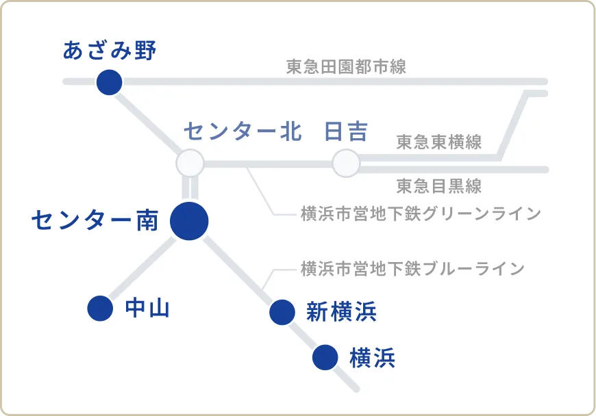 電車でのアクセス