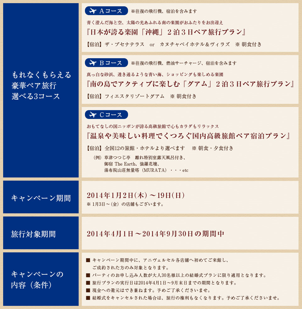キャンペーン詳細内容