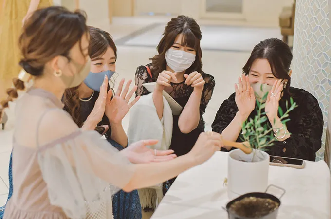 オリーブの樹で「植樹の儀」