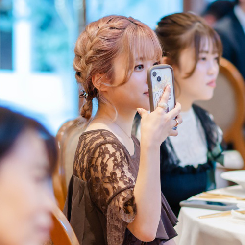 結婚式参列のゲスト髪型