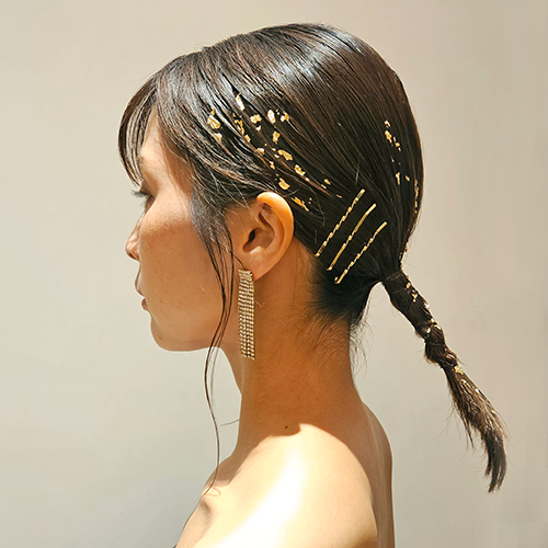 結婚式参列のゲスト髪型