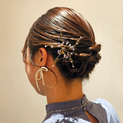 結婚式参列のゲスト髪型