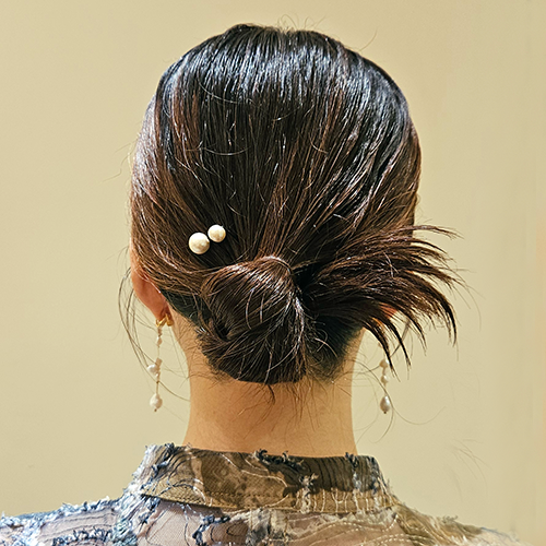 結婚式参列のゲスト髪型