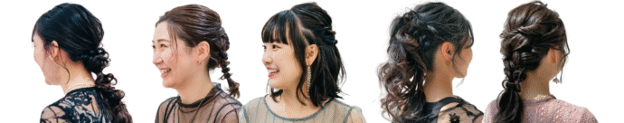 結婚式参列のゲスト髪型