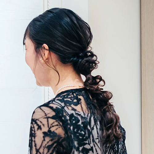 結婚式参列のゲスト髪型