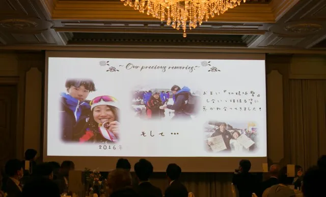 結婚式のプロフィールムービー