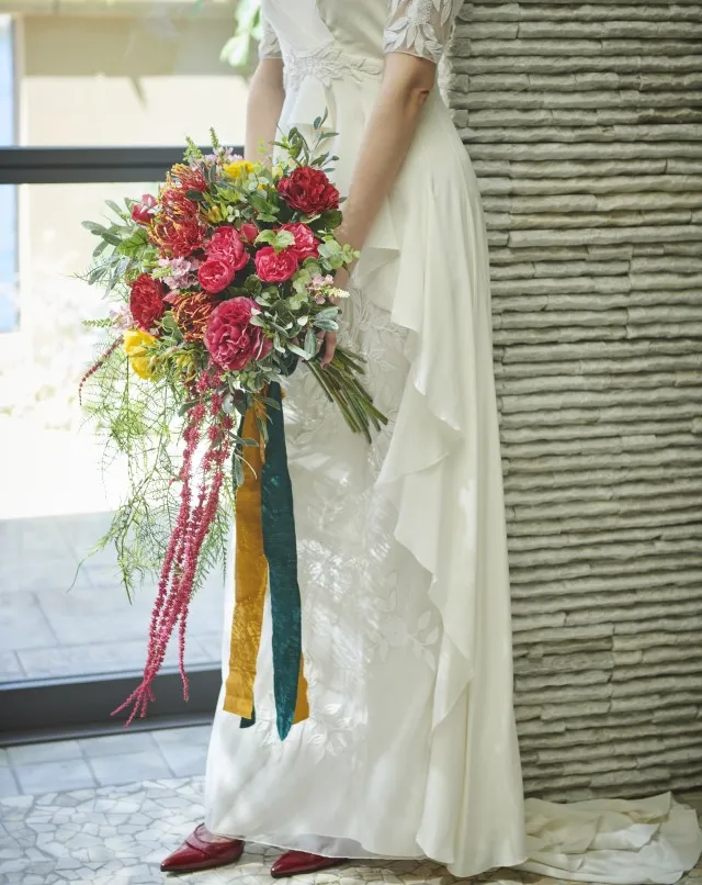 【海外】ロングドレス アメリカ 背中開き 結婚式