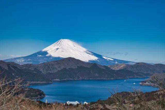 富士山、芦ノ湖