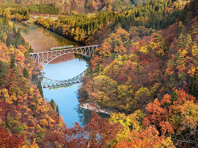 鉄道の旅その2：日本一紅葉の美しい鉄道、只見線へ！（福島県 只見線）