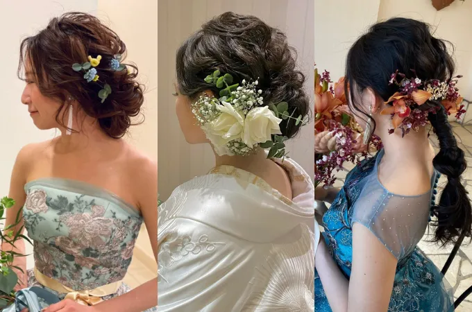 ドレスはもちろん和装にもおすすめ♡生花ヘアアクセサリー10選！【今週のスタスナ】