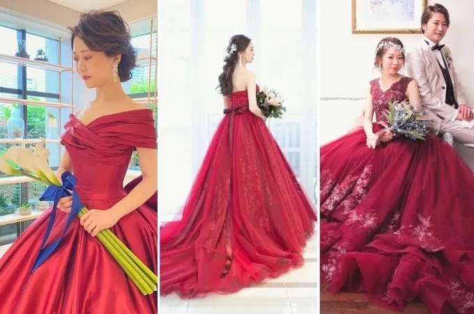 トレンドのカラードレスは赤♡写真映え抜群な赤ドレス10選【今週のスタスナ】