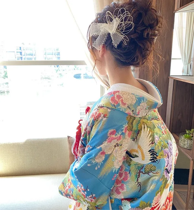 アニヴェルセル みなとみらい横浜 ドレススタイリスト・國松がおすすめ♡ ≪水引き×リボンの大人可愛い和装ヘアスタイル≫