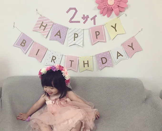 2歳の記念写真