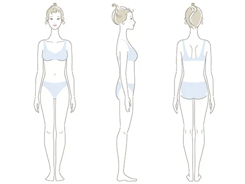 女性の全身のイラスト