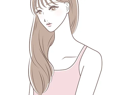 女性の顔のイラスト