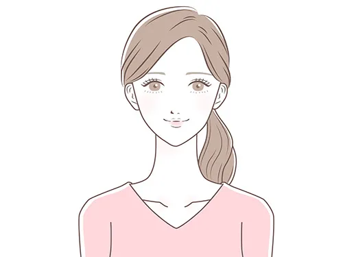 女性の顔のイラスト