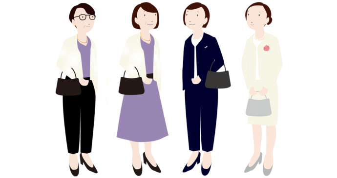 顔合わせの服装_洋装（母親）