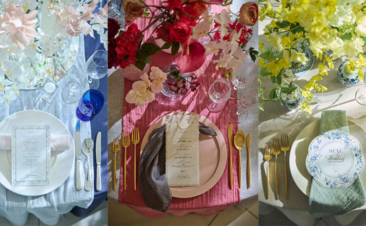【結婚式披露宴トレンド】テーブルコーディネート2023年新作コレクションを紹介
