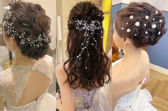 純白カラーが美しい♡ウェディングヘアにおすすめのパールアクセサリー