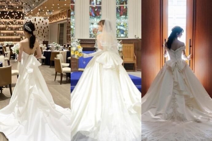 リボンボンネ H-112 ウェディングヘッドドレス リボンボンネ ヘッドドレス 髪飾り ウェディング 結婚式 和装